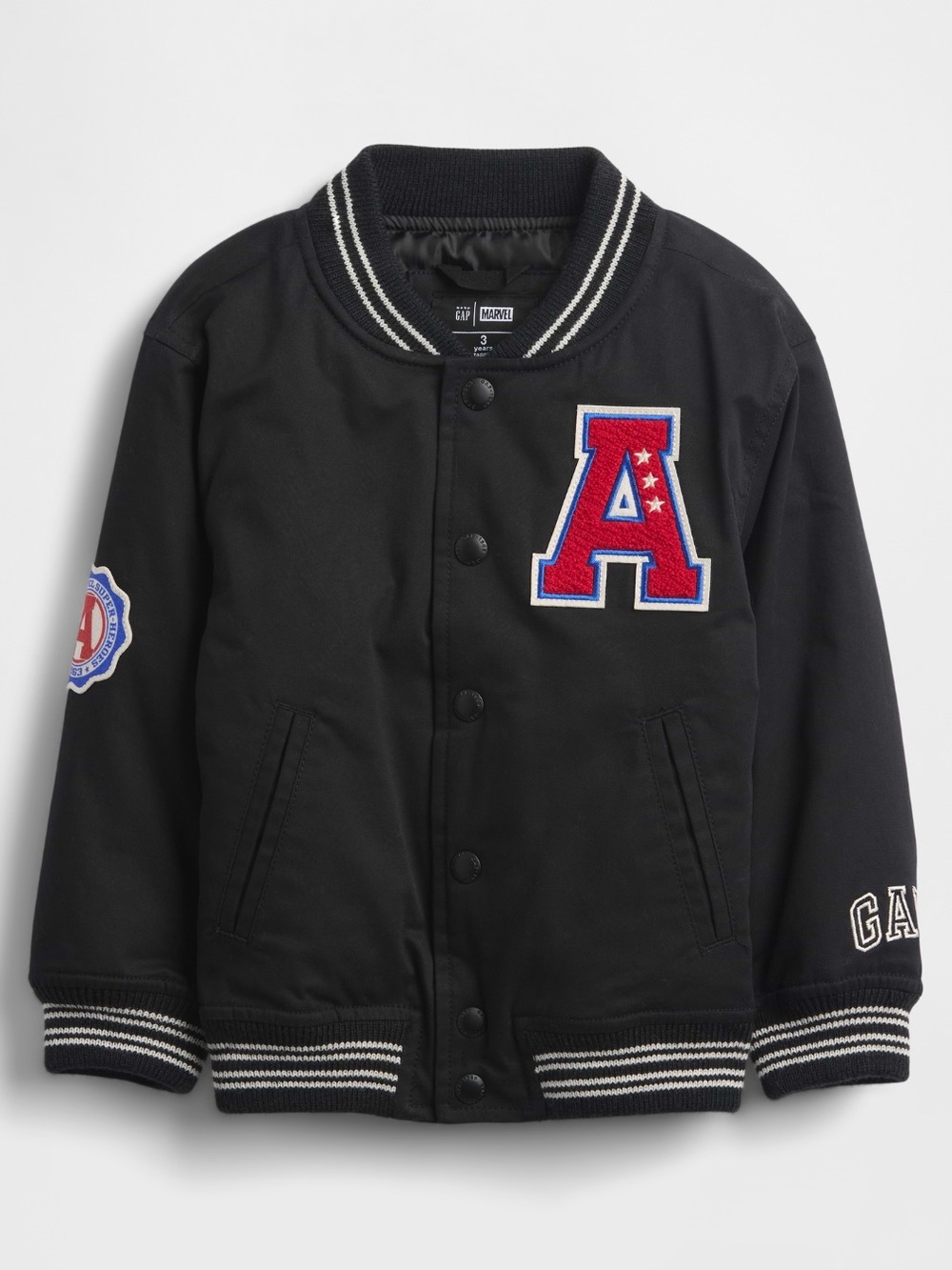 🆕 Gap babyGap Baby & Toddler Marvel Avengers Varsity Jacket Coat 2T